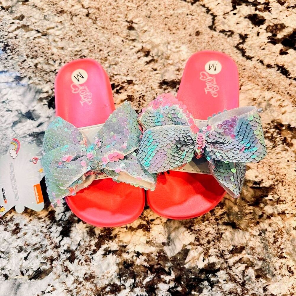 JO JO Siwa Pink Slides Sandals Size Medium